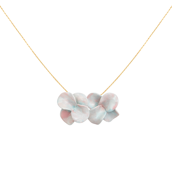 Two flowers Necklace