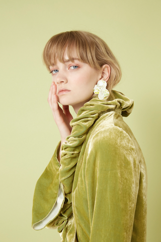 Big flower earrings