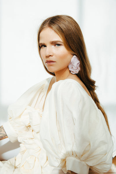 Big oyster earrings